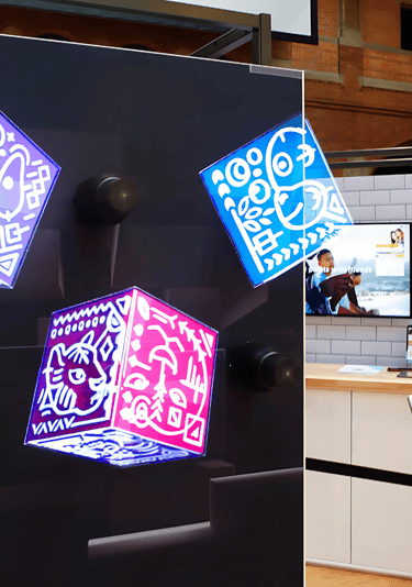Des hélices holographiques 3D qui font tourner des images