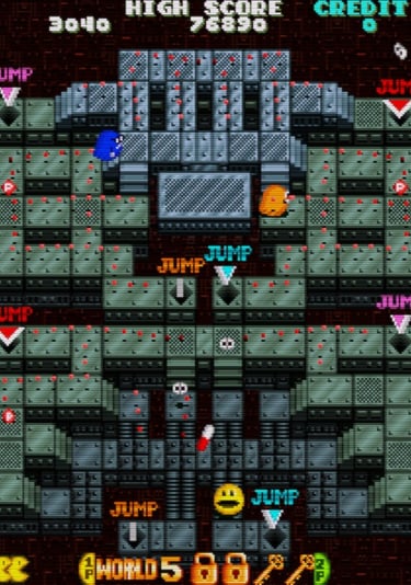 Pac-Man Arrangement:  Jump Pads, Industrial Plants