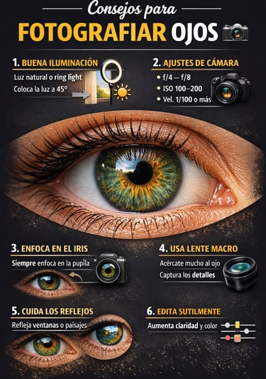 Consejos para fotografiar ojos