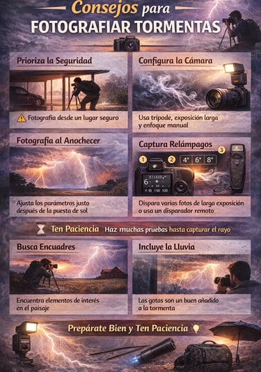 Consejos para fotografiar tormentas