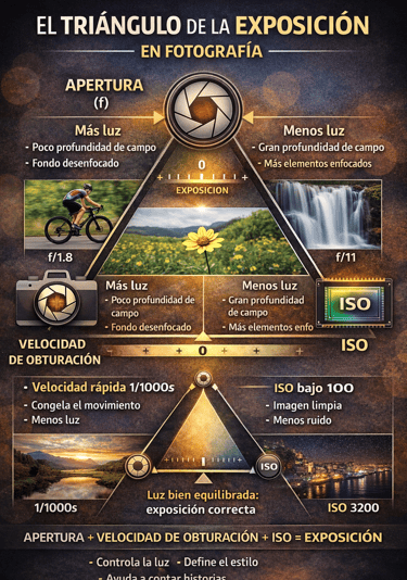 El triángulo de la exposición en fotografía