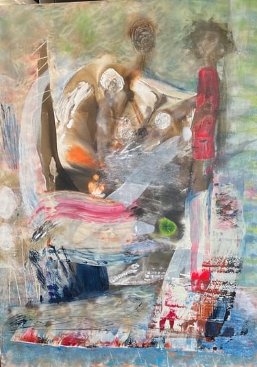 Foggy mornings- acrylic on canvas, — Nikki Kelly