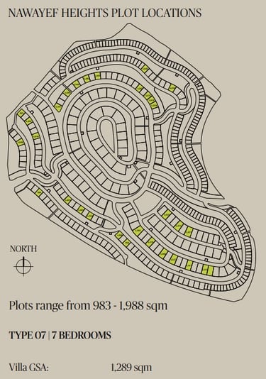 Private luxury villas in Nawayef West with modern architecture
