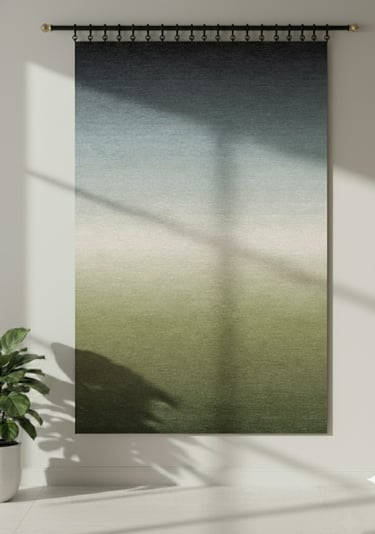 Custom bespoke handmade rugs crafted in Nepal –wall-hanging- Himalaya Carpet Industries