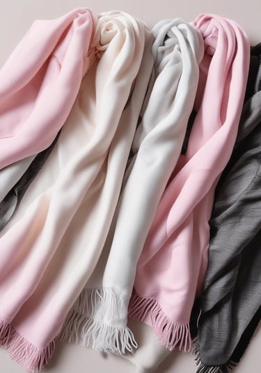 white textile on blue textile