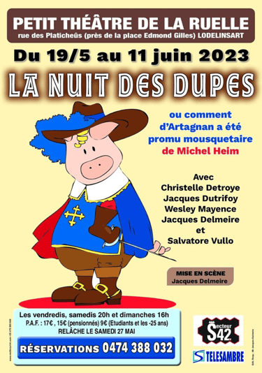 Nuit des dupes - petit théâtre de la ruelle - 2023