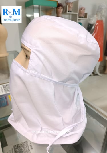 Cofias de Tela modelo Capucha Cerrado-Escafandra - Ninja - Balaclava