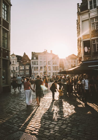 Historisch centrum van Gent vlakbij The Hamptons Boutique Hotel