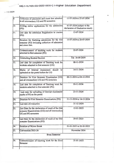 Academic Calendar Page 2-3