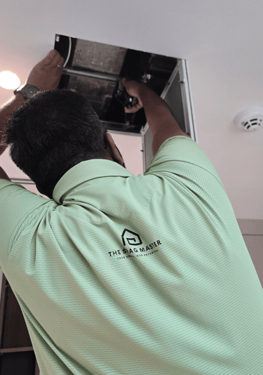 Engineer performing villa inspection in Sharjah