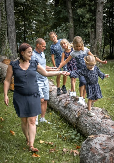 Séance famille en extérieur