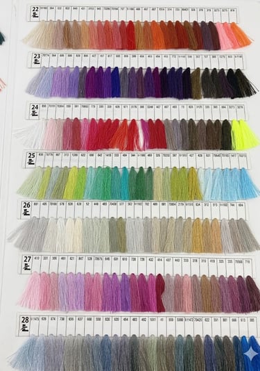 POLYESTER THREADS SHADE CARD IN INDIA THREAD SPUN THREADS INDIA THREAD INDIA