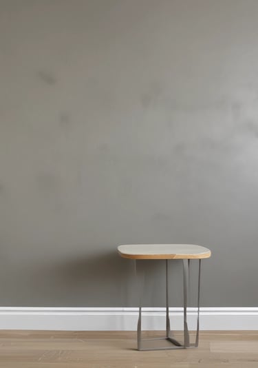 a small table with a small table and a chair