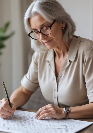 Adult enjoying a mindful coloring book with a cup of tea nearby