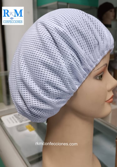 Cofias de tela modelo Circular Tupida-Modelo 11
