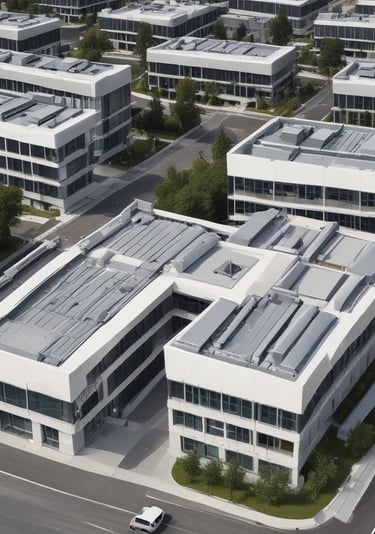 low-angle photography of blue glass walled building during daytime