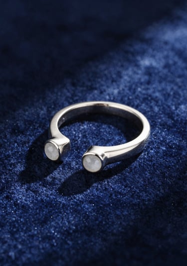 Anillo de plata ajustable