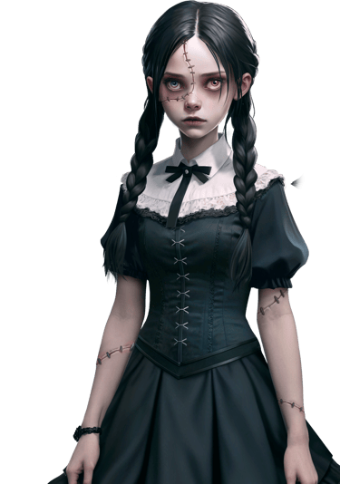 Gwen Black character artwork from the mystery puzzle game series