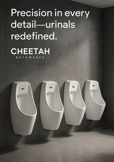 cheetah sensor urinals. designed for perfection