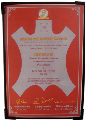 Commendable Export Performance In 2008-2009 for Non Leather Footwear