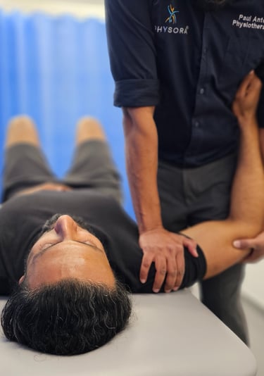 Physical therapy session designed to improve flexibility and strength