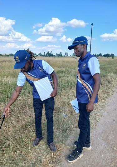 KHT Team on a Rural Field Inspection and Recommendation Errand
