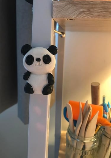 Fridge magnets  polymer clay gifts handmade in Cornwall