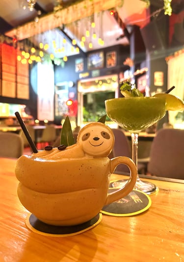 sloth drink, bars manuel antonio national park