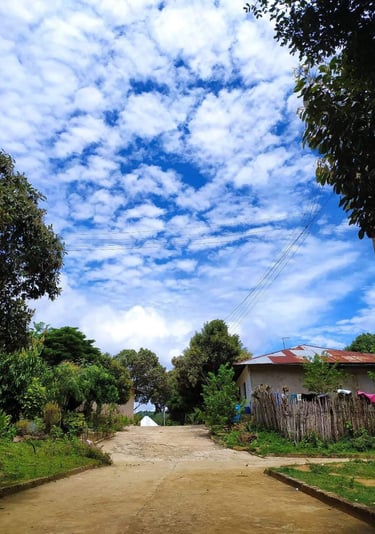 Paisaje de Lata: Cielo Azul