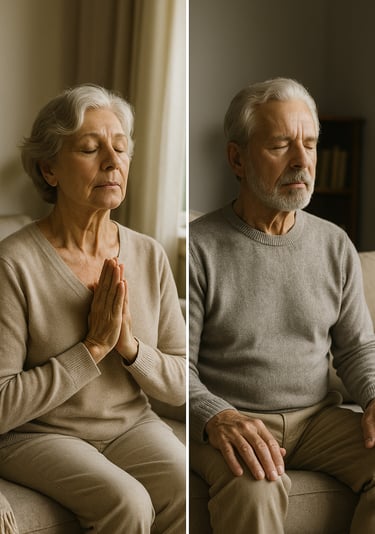 pernafasan, warga emas 60+, relaksasi, tidur berkualiti, kesihatan mental, gaya hidup sihat, teknik