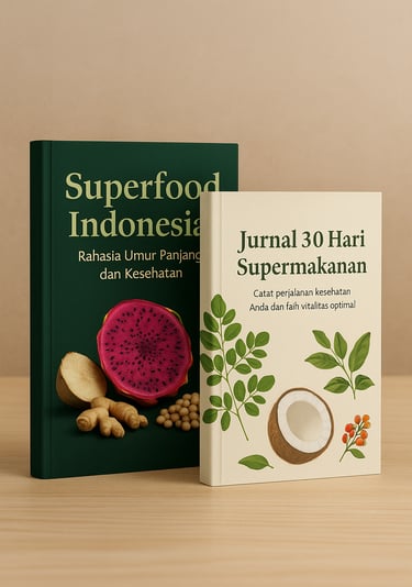superfood indonesia, supermakanan lokal, ebook kesehatan alami, panduan hidup sehat, umur panjang al