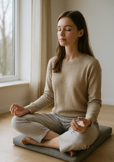 mindfulness meditation åndedrætsteknikker stresshåndtering mental balance
