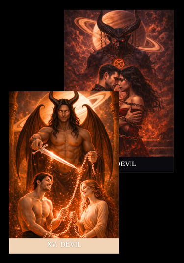 the devil tarot card archetype subconscious tarot light and shadow deck 