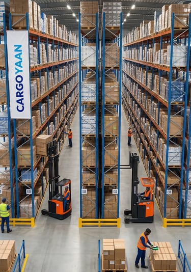 Shelfs in our warehouse