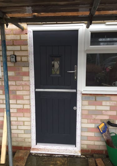 black stable door
