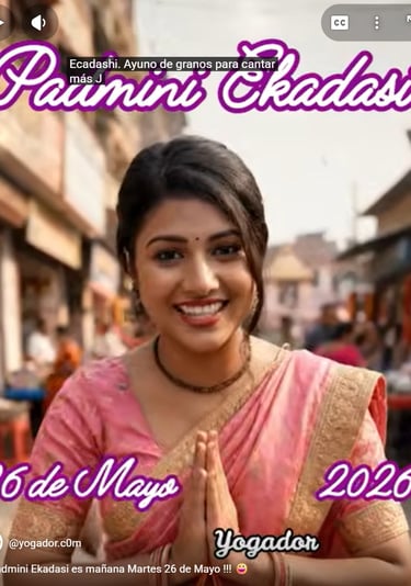 Padmini Ekadasi. Ayuno de granos