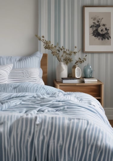 a bed with two pillows and a blanket on top of it