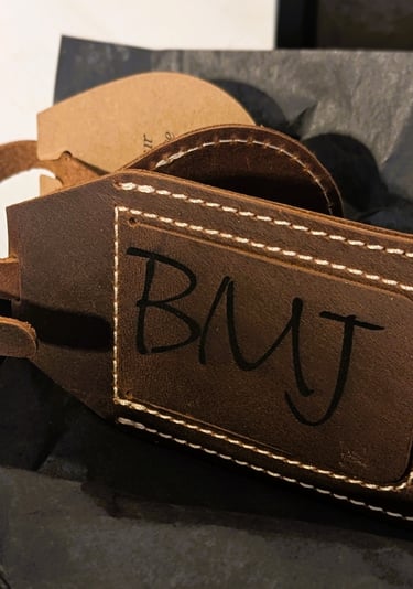 Personalized Leather Luggage Tag