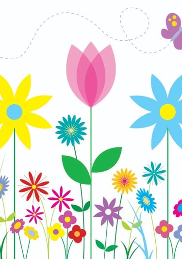 Abstract Flowers Design