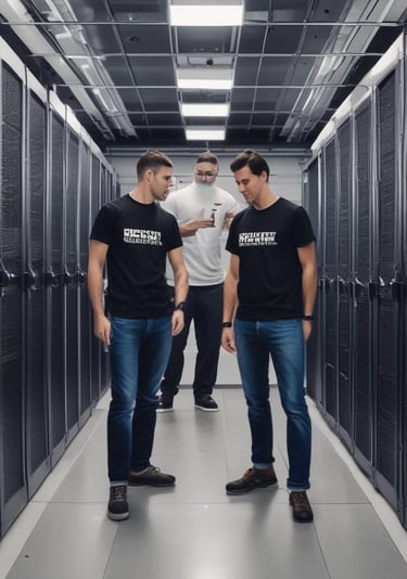 Server room employees