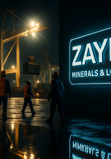 a group of people walking around a large sign