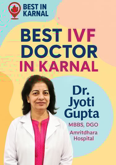 An image showing details of Dr. Jyoti Gupta , the best IVF doctor in Karnal