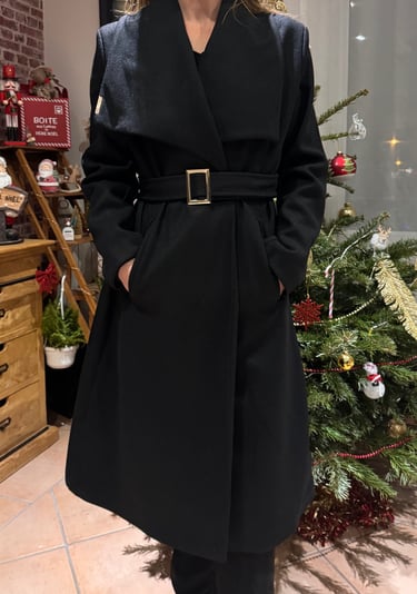 Manteau Angélique noir