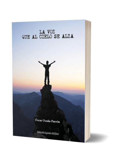 Portada del poemario La voz que al cielo se alza de Óscar Ocaña Parrón