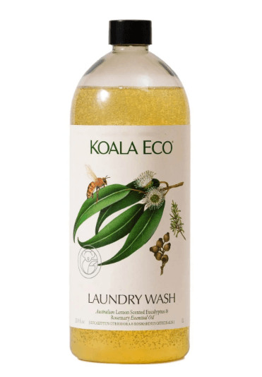 Koala Eco natural laundry wash with lemon scented eucalyptus and rosemary essential oils
