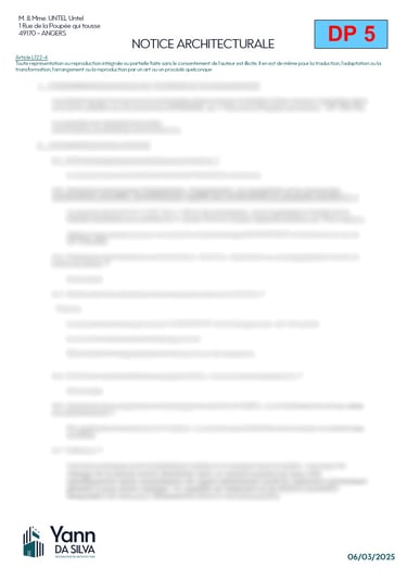 DP 5 Descriptif de l'aspect extérieur du projet