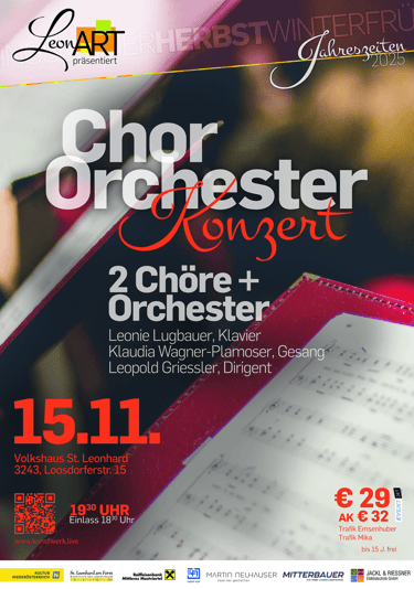 Flyer von Chor Orchester