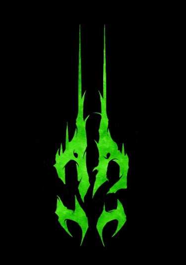 a green dragon head with flames on it logo for dj creechur