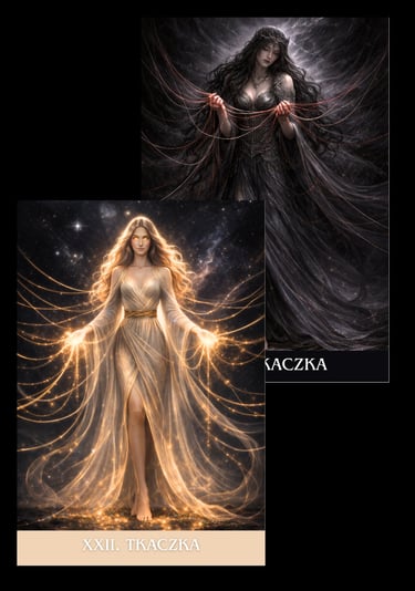 Tkaczka karta tarota archetyp tarot podswiadomosci talia swiatla i cienia
