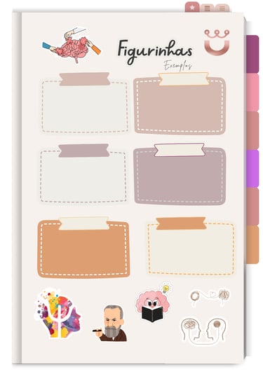 Figuras Stikers Caderno Digital Miss psi